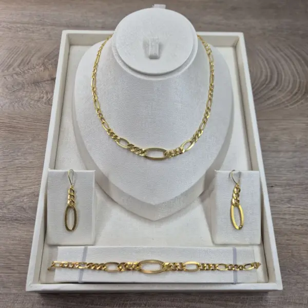 طقم كارتي فضة مشلّة نسائي – لمعة ذهب | Marshmellou